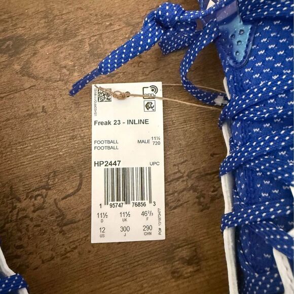 Adidas Freak 23 INLINE Football Cleats Royal Blue/White Men’s Size 11 HP2447 - Picture 9 of 9